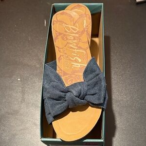 Blowfish Women's Blue Bow Sandals
